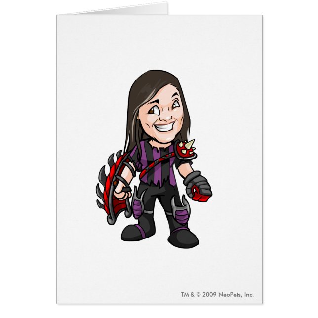 Den Ziggytron Darigan citadelen bemannar spelare Hälsningskort (Framsidan)