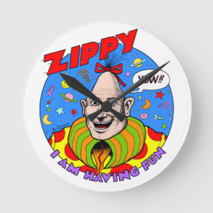 Den Zippy väggen tar tid på Rund Klocka