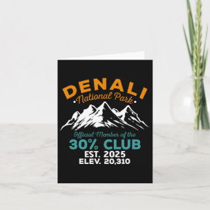Denali 30 % Klubb Est 2025 Hiking Äventyr Kort