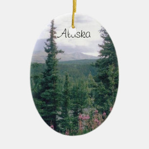 Denali Alaska Julgransprydnad Keramik