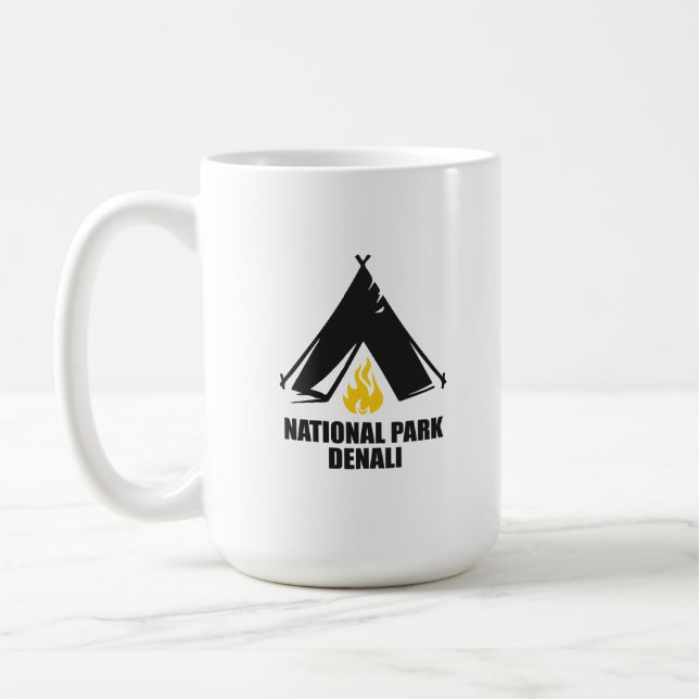 Denali - Alaska Kaffemugg (Vänster)