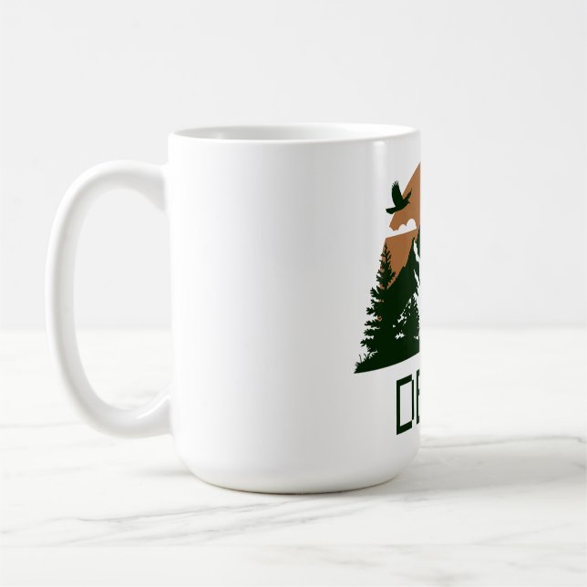 Denali - Alaska Kaffemugg (Vänster)
