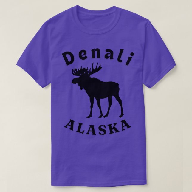 Denali Alaska Moose TShirt T Shirt (Design framsida)