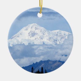 Denali Alaska Mountain Photo Julgransprydnad Keramik