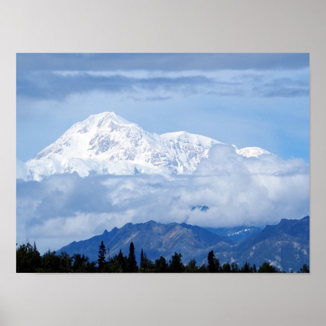 Denali Alaska Mountain Photo Poster (Framsidan)