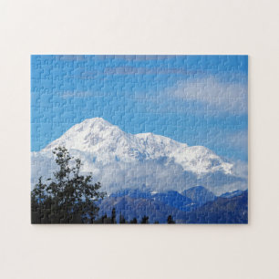 Denali Alaska Mountain Snö Photo Pussel