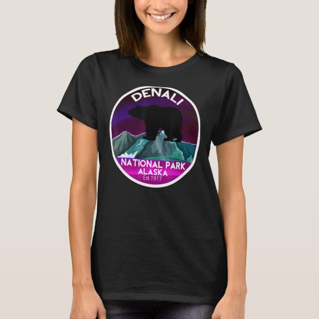 Denali Alaska nationalpark T Shirt (Framsida)