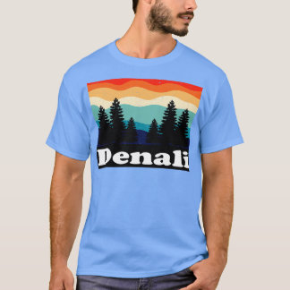 Denali Alaska Retro T Shirt