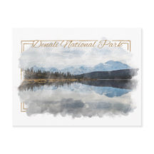 Denali Alaska Watercolor Postcard