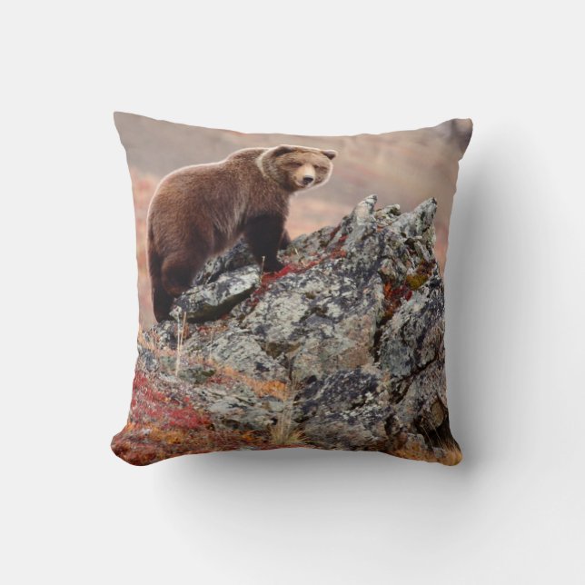 Denali bruntbjörn kudde (Framsida)