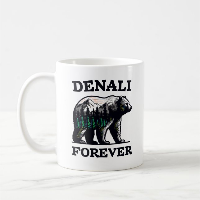 Denali Forever nationalpark Alaska Mt McKinley Kaffemugg (Vänster)