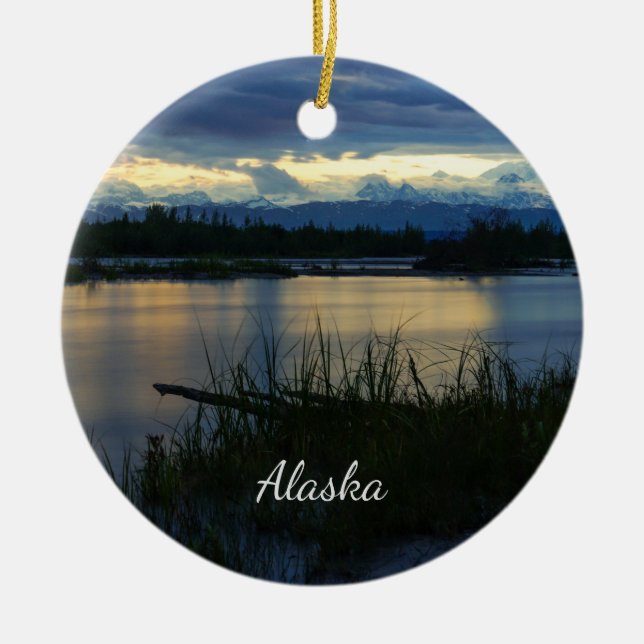 Denali Midnight Sunset Ornament (Framsidan)