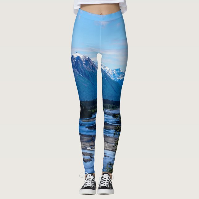 Denali Mountain Range Leggings (Framsida)