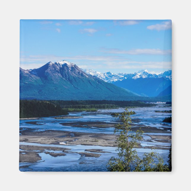 Denali Mountain Range Magnet (Framsidan)