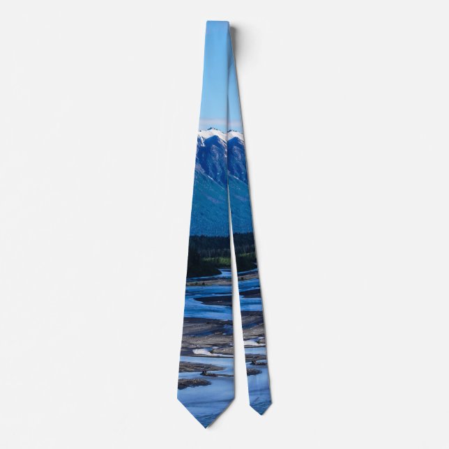 Denali Mountain Range Neck Tie Slips (Framsida)