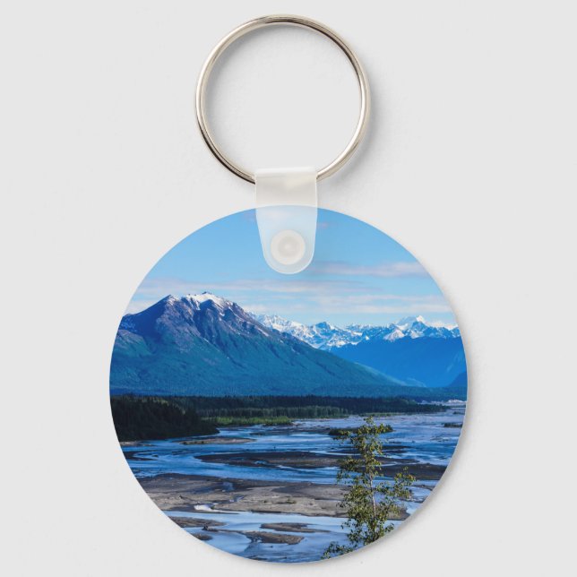 Denali Mountain Range Nyckelring (Framsida)