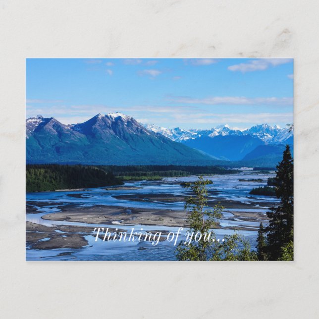 Denali Mountain Range Vykort (Framsida)