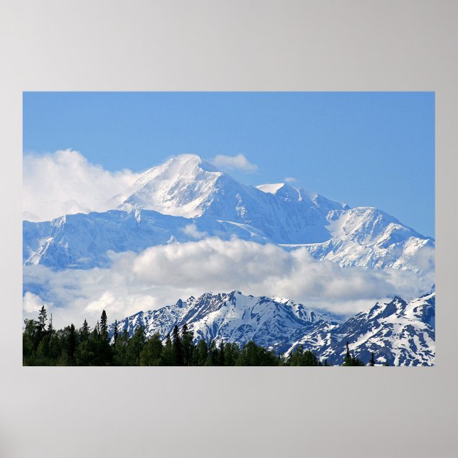 Denali / Mt McKinley Alaska Poster (Framsidan)