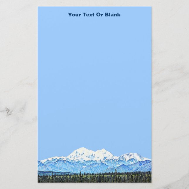Denali (Mt. McKinley) Brevpapper (Framsida)
