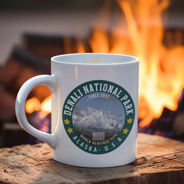 Denali National Park Alaska - Adventure awaits Kaffemugg (Skapare uppladdad)