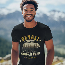 Denali National Park Alaska Forest Landscape T Shirt