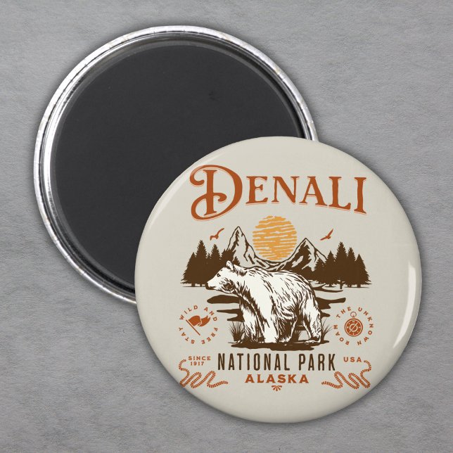 Denali National Park Alaska Magnet (Skapare uppladdad)