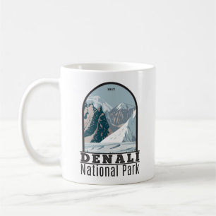 Denali National Park Alaska Mount Hunter Vintage Kaffemugg