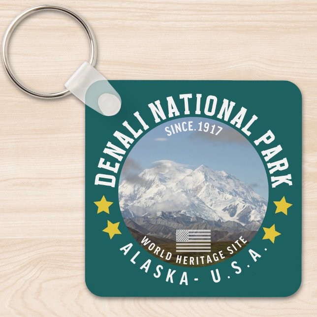 Denali National Park Alaska Since 1917 Nyckelring (Skapare uppladdad)