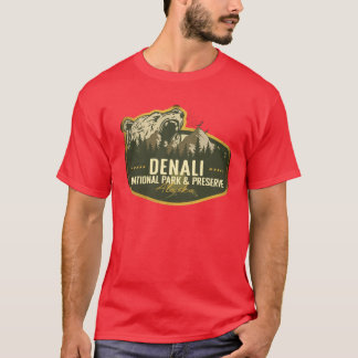 Denali National Park And Preserve Alaska Retro Bad T Shirt