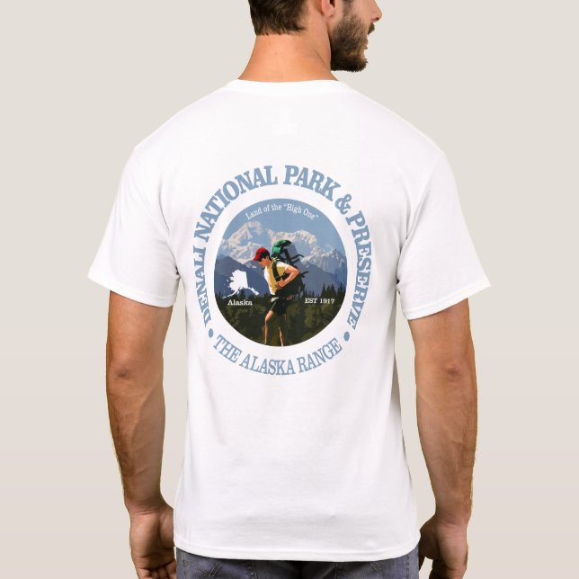 Denali National Park (Hiker C) Tee Shirt (Baksida)