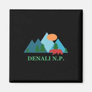 Denali National Park Naturscen Semester Present Magnet
