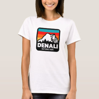 Denali National Park Retro Hiking Camping Gift T Shirt