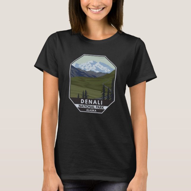 Denali National Park Road till Denali T Shirt (Framsida)