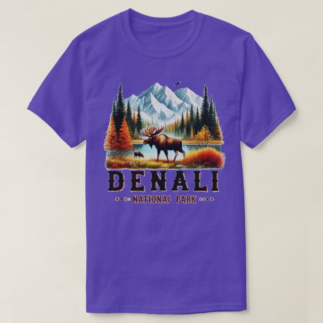 Denali National Park TShirt T Shirt (Design framsida)