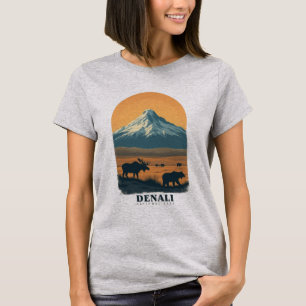 Denali National Park Vintage Retro T Shirt