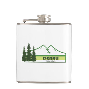 Denali nationalpark Alaska Grönt Rand Fickplunta