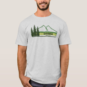 Denali nationalpark Alaska Grönt Rand T Shirt