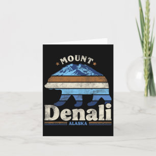 Denali nationalpark Alaska Hiking Camping Travel Kort