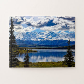 Denali nationalpark Alaska Himlar Clouds Mountains Pussel