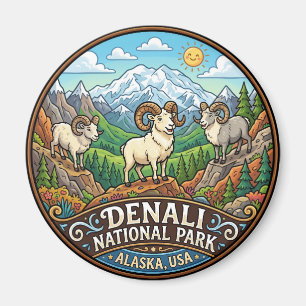 Denali nationalpark Alaska Magnet