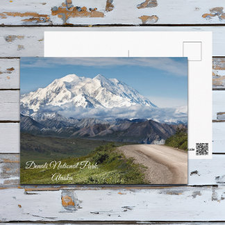 Denali nationalpark Alaska Postcard Vykort