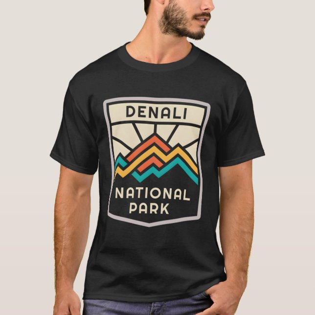 Denali nationalpark Alaska utanför Äventyr T Shirt (Framsida)