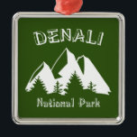 Denali nationalpark julgransprydnad metall<br><div class="desc">Denali ligger vid Alaskaregionen och är Nordamerikas rikaste berg.</div>