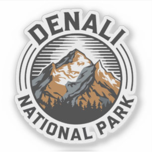 Denali nationalpark klistermärken