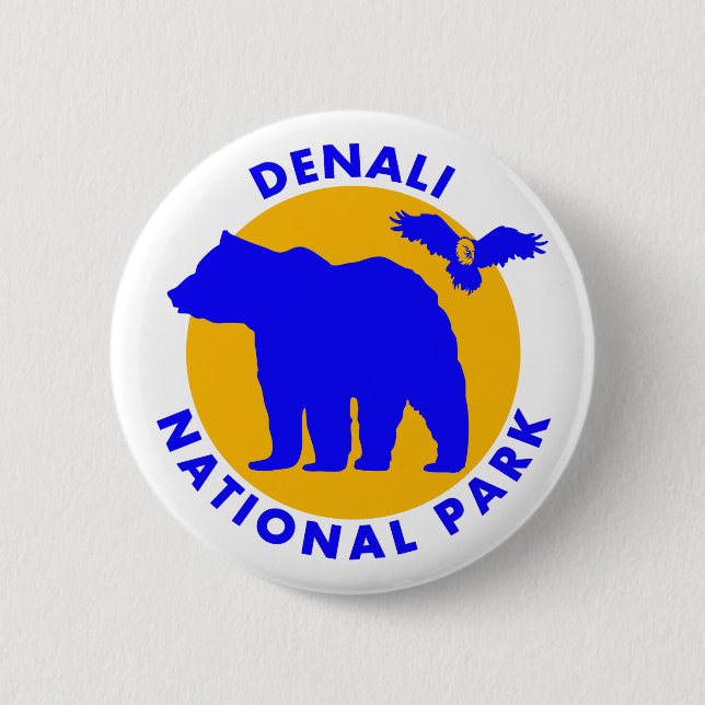 Denali nationalpark knapp (Framsida)