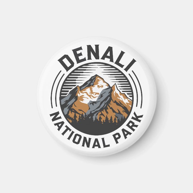Denali nationalpark magnet (Framsidan)