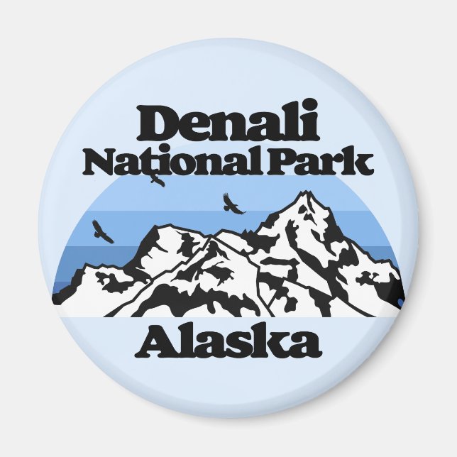 Denali nationalpark magnet (Framsidan)