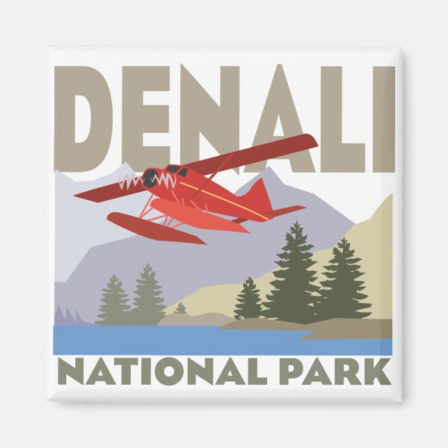 Denali nationalpark magnet (Framsidan)