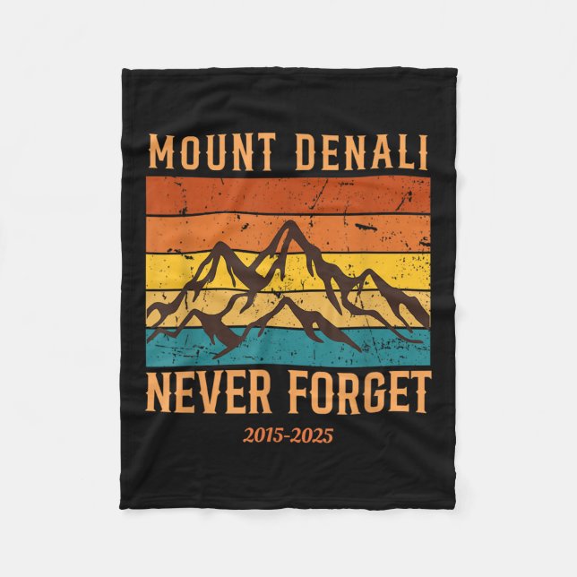 Denali nationalpark Mount Mckinley Us Fleecefilt (Framsidan)