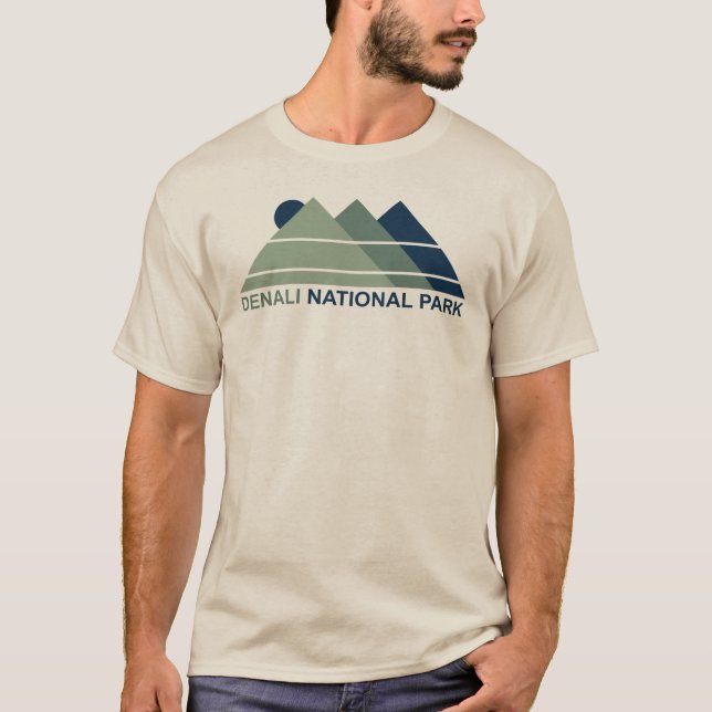 Denali nationalpark Mountain Sol T Shirt (Framsida)